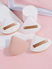 MAANGE 4个装三角粉扑，湿用型，柔软亲肤，方便携带，是旅行、化妆、家居装饰、梳妆台、卧室、化妆配件、粉扑、美妆蛋、粉扑、化妆海绵等的理想之选。价格实惠，适合作为圣诞礼物或节日小礼物。 - 米色 - 查看 9