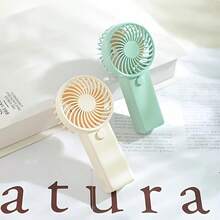 1pc Mini Handheld Fan - Portable Lightweight Battery-Powered Cooling Fan With High-Speed Quiet Operation, 4 Colors (Teal Blue, Pink, White, Mint Green) For Summer Outdoor, Indoor & Patio Use, Cooling Fan Portable, Sleek Handle Design - Hồng - Xem 11