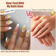 Press On False Nails - Tournesol 3D - View 7