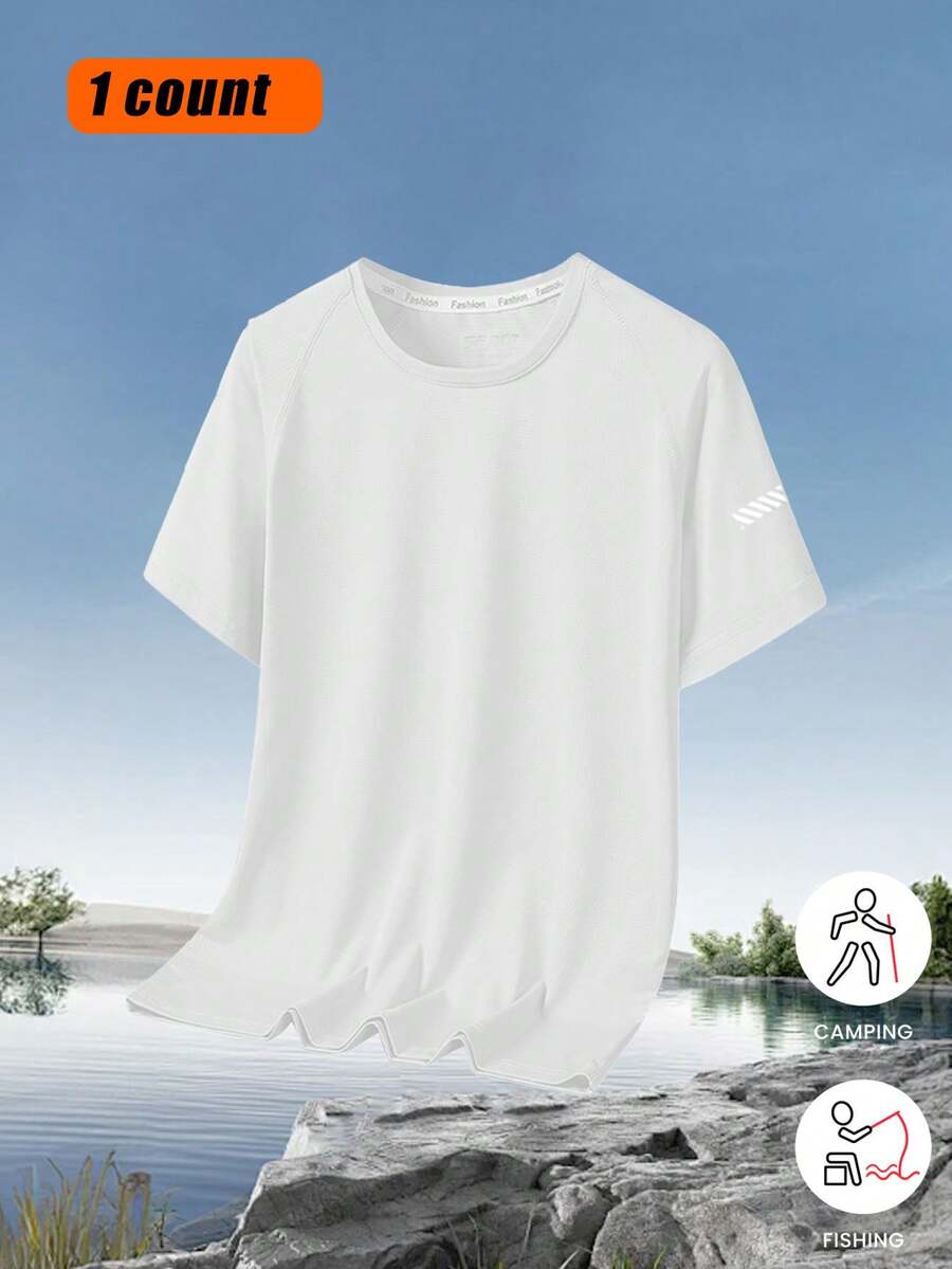 Camiseta de entrenamiento para mujer de secado rápido, de manga corta, transpirable y ligera para ejercicio al aire libre