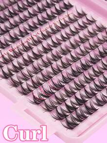 352 Clusters / 32 Rows Comic Eyelash Clusters Comic Eyelash Clusters Anime Cluster Eyelash Extension Clusters Cluster Eyelashes Natural Effect Eyelashes Elf Cluster Eyelashes Comic Single Eyelashes For Beginners Halloween Christmas Party Use - 黑色 - 查看 5
