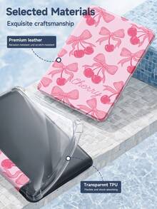 Ốp lưng Ebook họa tiết quả anh đào hồng tương thích với Kindle 6" thế hệ thứ 11 (phát hành năm 2024 và 2022) - Ốp lưng bảo vệ bằng TPU trong suốt siêu mỏng có chức năng tự động đánh thức/ngủ cho Kindle Paperwhite thế hệ thứ 12 năm 2024, có thể tùy chỉnh DIY - Dùng hàng ngày và làm quà tặng ngày lễ - Nhiều màu - Xem 5