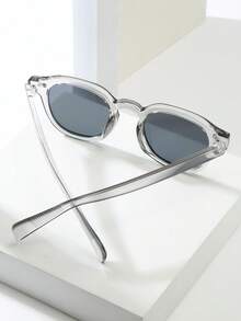 1 Stück Herren Runde Nieten Dekor Rahmen Hochwertige minimalistische Mode Brille, geeignet für Fahren, Lässig, Reisen, Party, täglichen Gebrauch