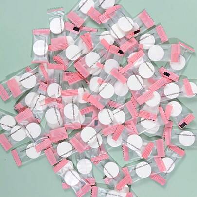 200pcs Disposable Compressed Facial Mask Sheets - Thin, Fragrance-Free, Easy To Carry For Travel & All Skin Types, Compression Towels For Relaxation And Hydration, Travel Skincare Essentials | Minimalist Packaging | Soft Texture Mask. Individually Wrapped Beauty Salon Grade Non-Woven Compressed Cleansing Wipes