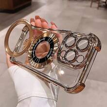 防摔防摔手机壳兼容 17 15 Pro Max 支架外壳豪华透明电镀气囊防震保护套兼容 17 6/7/8/X/XS/XR/11/12/13/14/15/16/16e、Galaxy S22/23/24/25/S24 FE/S25 EDGE、A04/05/06/A07/A14/A15/A16/A17/A24/A25/A34、Redmi Note 9/10/11/12/13/14、Redmi 9/10/12/13C 14C/A5/A3、OPPO、MOTO、Honor X、HW、RENO Realme C53 C55 C61 C63 C65 C75 - 金色 - 查看 9