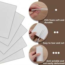 OLYCRAFT 30Pcs 2mm Black Embroidery Foam _6x9 Inch EVA Foam Sheets Embroidery Craft Foam Rectangle Foam Sheet Cosplay Foam For Hand Sewing Embroidery Machine Cosplay Costume DIY Projects