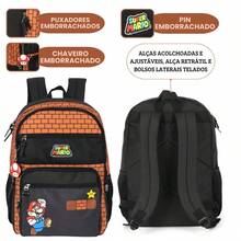 Brown Backpack Super  Luigi Youth School Luxcel Video Game Child - 彩色 - 查看 2