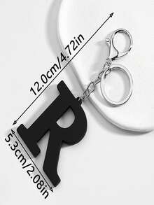 一款时尚新款欧美风醋酸纤维材质磨砂质感喷涂工艺英文字母造型个性化钥匙扣包饰，男女皆宜，可作汽车配件、背包挂件，亦可作学生用品、可爱哥特风Y2K圣诞礼物，送给母亲、父亲、毕业生或老师的礼物。 - 默黑 - 查看 26