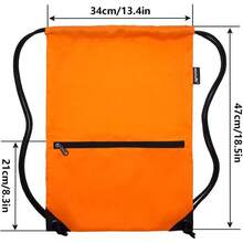 Drawstring Bag Sackpack - Orange - Übersicht 3