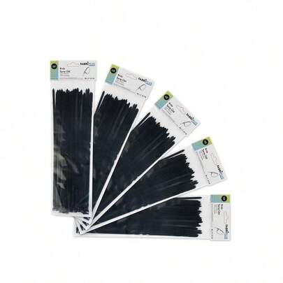 Bolsa 100 bridas util negras 3,6x150mm. 100% nylon 66 resistentes y duraderas