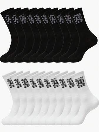 1/3/5 Pairs Of Men's Mid-Calf Socks, Women's Socks, Odor-Resistant, Anti-Slip, Sweat-Absorbing White Socks, Sports Socks, Couple's Socks, Solid-Color Socks, Simple And Fashionable, Suitable For All Seasons, Suitable For Running Shoes, Sports Shoes, Daily Wear Black Socks