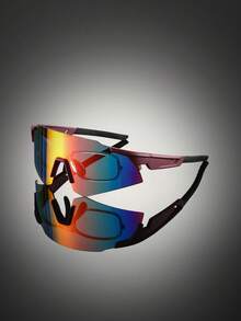 1 Pc Men's New Classic Style Glasses With Frameless Coated Lens Design Fashion Glasses Multi-Color Lenses Simple Style Decorative Glasses