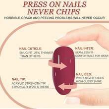 Press On False Nails - Tournesol 3D - View 4