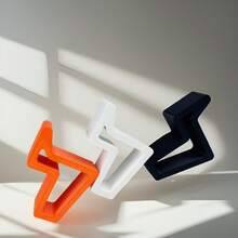 1pc Heavy Duty Door And Window Stop - Sturdy Hard Plastic Material With Non- Base, One-Button Locking Mechanism, Space-Saving Design For Indoor/Outdoor Doors, Windows, Glass Partitions - Suitable For Home, Office, Hotel, Apartment - White/Black - Included Screws For Easy Installation