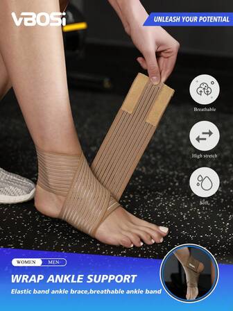VBOSI 1 Piece Women Men One Size Adjustable Ankle Support Wrap For Family Sports