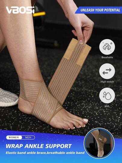 VBOSI 1 Piece Women Men One Size Adjustable Ankle Support Wrap For Family Sports