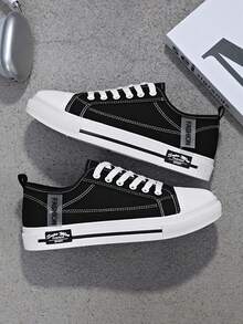 Teens/Youths Canvas Sneakers, Couples Breathable Non-Slip Low-Top Sports Skateboard Shoes, Students Casual Versatile Canvas Shoes