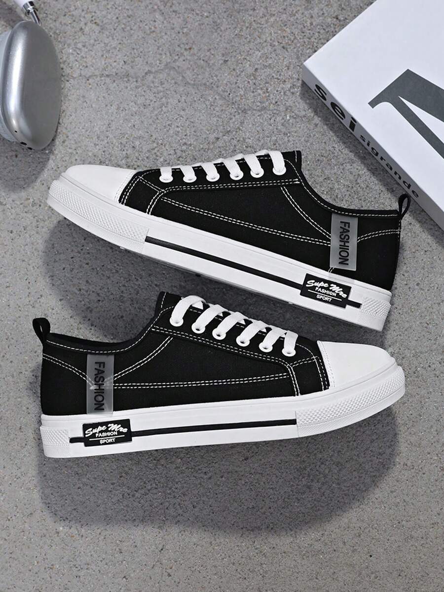 Teens/Youths Canvas Sneakers, Couples Breathable Non-Slip Low-Top Sports Skateboard Shoes, Students Casual Versatile Canvas Shoes