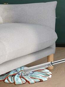 1 pieza Trapeador que se exprime solo, trapeador giratorio con las manos libres, Trapeador giratorio Picasso, un solo trapeador para limpiar todo, paño de limpieza, alta absorbencia, uso en seco y húmedo, protección del piso, limpieza sin tocar, apto para madera, azulejos, laminados, apto para el hogar, la cocina, el baño, sin necesidad de electricidad, se puede usar en la sala de estar, el dormitorio, el baño - Verde - Ver 4