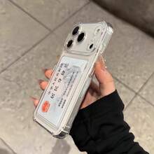 Transparent Phone Case, Suitable For Various Phone Protective Cases. Compatible With Apple 17/17 Pro/17 Pro Max/17 Air Series Transparent Card Slots, Card Slots, Card Slots, As Well As Universal Phone Cases, Protective Cases, Shells, Covers And Anti-Drop Cases. Wallet Phone Case - Transparent-card Holder - View 2