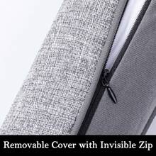 ALQD 38 Linen Door Draft Stopper Blocks Hot And Cold With Removable Washable Cover Bottom Of Door, All-Season Seal Noise, Wind, Door Sweep Gaps Up To 3, Home Essentials, Gray - Brown - View 4