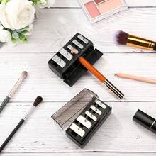 Temperamatite per trucco con 5 fori/fori doppi, temperamatite professionale per cosmetici per matita sopracciglia, eyeliner, matita labbra, strumento per il trucco universale con lama per forniture per ufficio, scuola e uso domestico (fori di diverse dimensioni)