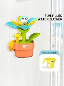 1 套儿童蜗牛沐浴玩具，喷水，花朵绽放，云朵旋转，婴儿浴缸淋浴喷水玩具，适合男孩和女孩