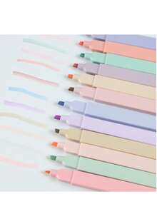 6/12 Colors Fluorescent Highlighter Pens, Creative Stationery, Planner Pens, Assorted Colors - Multicolor - View 1