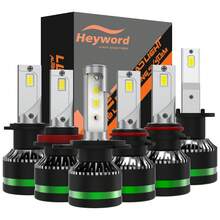 Heyword 2pcs Auto LED Headlights Super Bright Spotting Car Bulbs LED H7 H4 H1 H1 - White - View 2