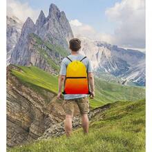 Drawstring Bag Sackpack - Gradient Orange and Yellow - View 7