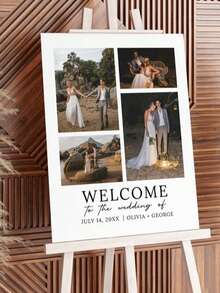 Printable Wedding Welcome Sign Template (With Image), Welcome To Our Love Story Wedding Day Welcome Sign, Newlyweds Wedding Reception Poster - Multicolor - View 2