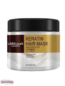 EverlyX Mascarilla Capilar Keratin Hair Mask 100g -Reestructura el folículo capilar y fortalece el cuero cabelludo - Solución contra la caída capilar -  Con queratina, colágeno y esencia de maca - Repara, nutre e hidrata el cabello seco o dañado, aportando suavidad y brillo - Tratamiento intensivo para uso frecuente - Disponible 1 ud - Pack ahorro 2 ud - Pack ahorro 3 ud - Envíos en 24h desde España