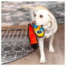 Outward Hound Durablez Medium Gecko Stuffing-Free Squeaky Plush Dog Toy For Puppies &Amp; Dogs - Interactive, Soft Yet Tough, No Mess, Jumbo Squeaker, Long-Lasting Play, 1375 Inch, Orange - ColorF - View 3