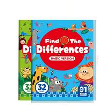 Libro de actividades de 32 páginas con desafíos visuales de descubrimiento y búsqueda de diferencias - Azul - Ver 7