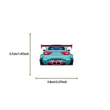 50 matowych naklejek i kalkomanii z motywem samochodów wyścigowych, odpowiednich do asymetrycznych etui na telefony, laptopów, butelek na wodę, albumów, pamiętników