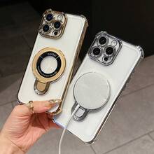 防摔防摔手机壳兼容 17 15 Pro Max 支架外壳豪华透明电镀气囊防震保护套兼容 17 6/7/8/X/XS/XR/11/12/13/14/15/16/16e、Galaxy S22/23/24/25/S24 FE/S25 EDGE、A04/05/06/A07/A14/A15/A16/A17/A24/A25/A34、Redmi Note 9/10/11/12/13/14、Redmi 9/10/12/13C 14C/A5/A3、OPPO、MOTO、Honor X、HW、RENO Realme C53 C55 C61 C63 C65 C75 - 金色 - 查看 7