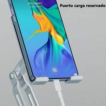 Soporte para Teléfono, Soporte de Escritorio Giratorio de 360 Grados °     Soporte de teléfono plegable ajustable multiángulo con base de metal antideslizante compatible con iPhone, iPad, , , teléfonos Redmi - 1 - Ver 2