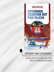 jakehoe 1 Set Glass Etching Kit, Stain-Resistant Etched Pattern Glass, Portable Design, Matte Finish, Easy To Create Complex Designs On Glass Surfaces, Suitable For Various Scenarios - Multicolor - View 7