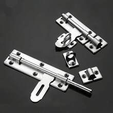 1pc 4"/6"/8" Throw Bolt Surface Mount Door Latch, Lockable Bathroom Door Wood Door Anti-Theft Double-Sided Throw Bolt