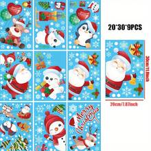 Christmas Wall Stickers Pack Cute Cartoon Aesthetic Vinyl Sticker Decals For Water Bottle, Laptop, Skateboard, Scrapbooking,