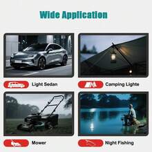 NVNOWU Upgraded 18V Makita Battery Jumper Cable Adapter | With Switch | 5.9FT/12AWG Wire | Emergency Start For Vehicles/Lawn Mowers With Power Tool Battery | Car Power Supply | Reinforced Clamps (Battery Not Included)