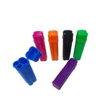 Étui à cigarettes de haute qualité en matériau PP avec couvercle rabattable, double compartiment avec rangement pour briquet, boîte de rangement pratique pour cigares