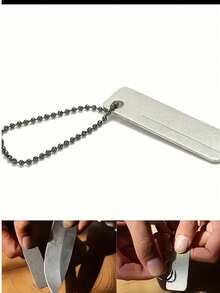 1 Pc Mini Portable Diamond Sharpening Stone Fish Hook Sharpen Tools Knife Sharpener - Sharpen Knives, Fish Hooks, Awls, And Fingernails With Ease Sharpened Stone Hook File Is A Must-Have Tool For Anglers