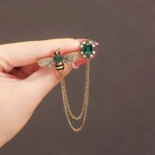 1PC Valentine's Day Women's Fashion Brooch Elegant Fashion Cute Simple Style Chain Brooch Brooch Set Chain Clothing High-End Accessories Suitable Daily Giving And Wearing - 彩色 - 查看 1