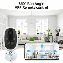 2K Solar Camera Outdoor Wireless, 2.4GWiFi Cameras For Home Security With Solar Panel, 5200mAh Battery, Spotlight Color Night Vision, AI Motion Detection, Siren Alarm, 2-Way Talk, IP66, Cloud/SD Storage EasyInstallation For Home/Garage/Commercial - With Solar Panel - View 11