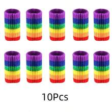 10 Stück Fingerschutz, Sport Finger Schienen Daumen Finger Bandage Stütze Elastische Daumen Hülsen