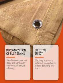 100ml Jue Fish Gewebe-Rostentferner - Mildes Waschmittel, Kleidungsrostentferner, Kleidungsbleiche, Kleidungsreiniger, Leistungsstarker Flecken- und Fettentferner für Kleidung, Universalwaschmittel, Universalrostentferner