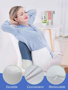 1pc Pillow, Premium Memory Foam Pillow For Neck Pain Relief, Soft And Breathable Pillows, Christmas Decorations, Halloween Decor Discreet Wedge Pillow, Butt Cushion, For Bed Waist Cushion, Washable And Removable Pillow Covers- Ergonomic Design For Side, Meticulous Festival Gifts, Bedding/Pillows Decorative