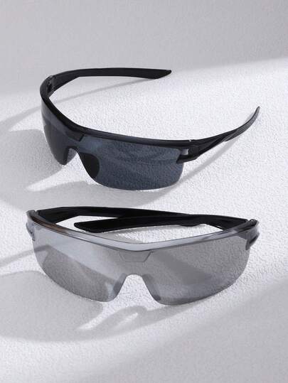 1 副女士欧美风格运动骑行眼镜，适合户外骑行、跑步、徒步旅行、通勤