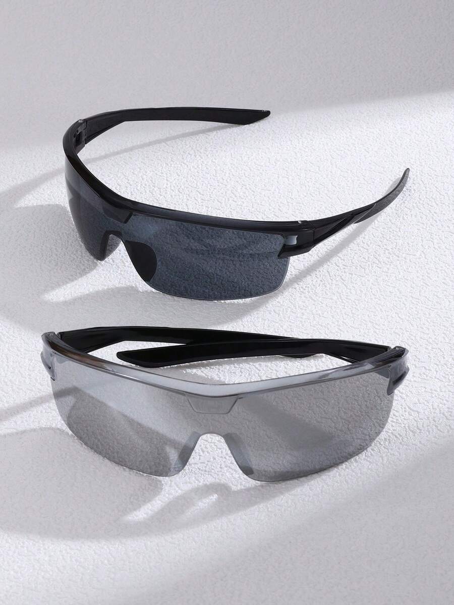 1 Pair Women's European & American Style Sports Cycling Glasses, Suitable For Outdoor Cycling, Running, Hiking, Commuting - Multicolor - View 1